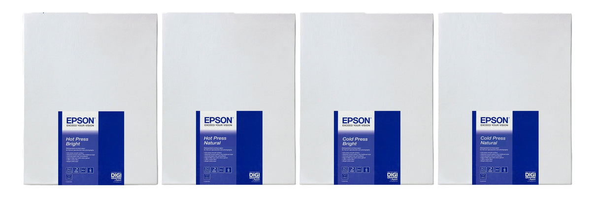 EAN 0010343871090 - Epson Cold Press Bright, 17" x 15m, 305g/m² formato grande Mate imagen 2