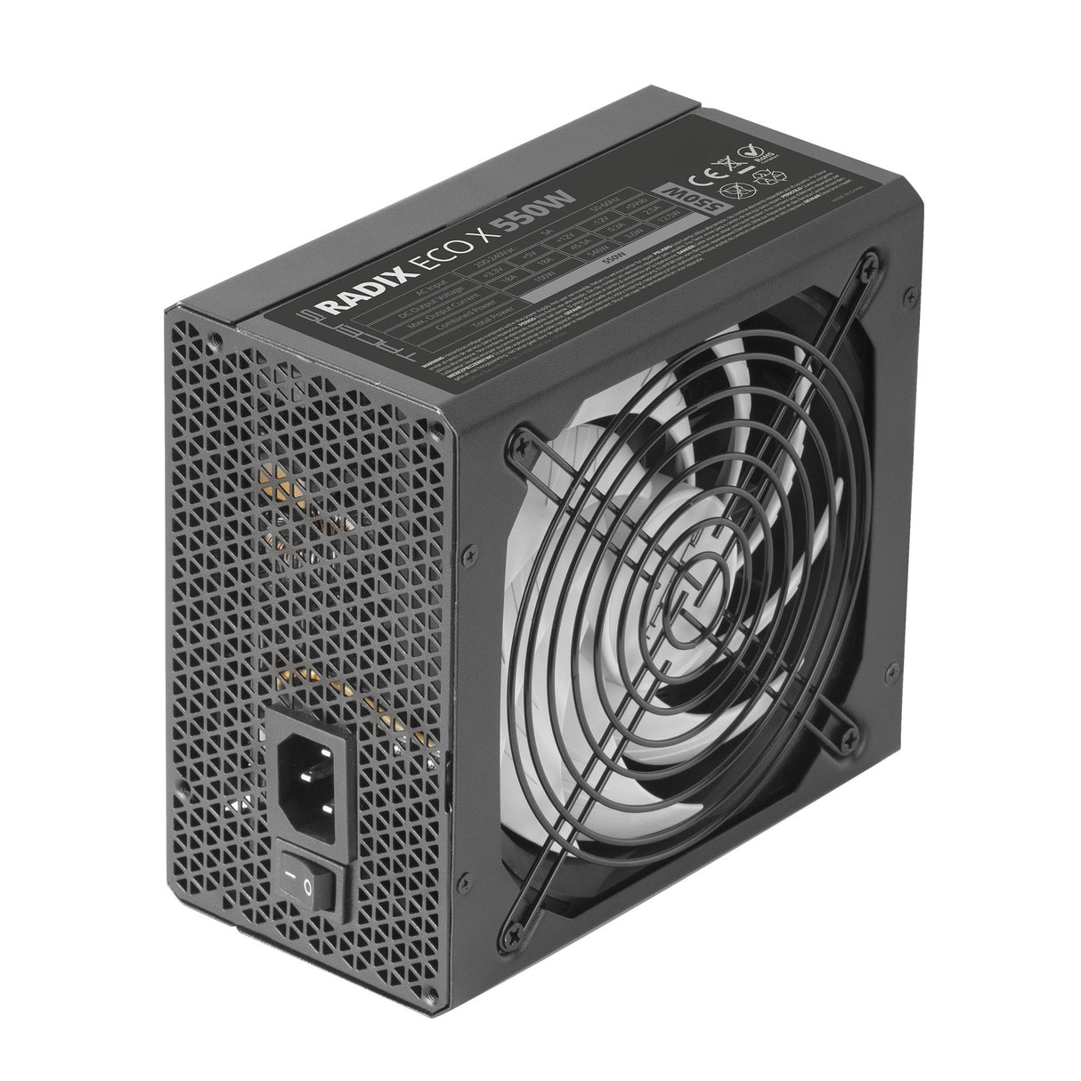 EAN 8435693107460 - Tacens RADIX ECO X 550 unidad de fuente de alimentación 24-pin ATX imagen 3