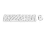Teclado Alemán + Ratón Logitech Mk950 Signature Slim Rf Wireless + Bluetooth Qwertz Grafito, Blanco