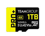 Tarjeta Team Group Pro+ Microsdxc A2 Uhs-I U3 V30 1tb