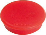 Franken Gmbh Franken - Magnet - 2,4 Cm Diámetro - Rojo (Paquete De 10)