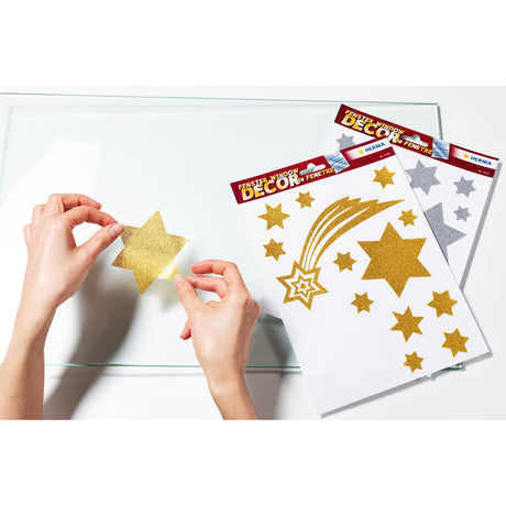 EAN 4008705151092 - HERMA 15109 etiqueta decorativa engomada Película Oro Desmontable 14 pieza(s) imagen 4
