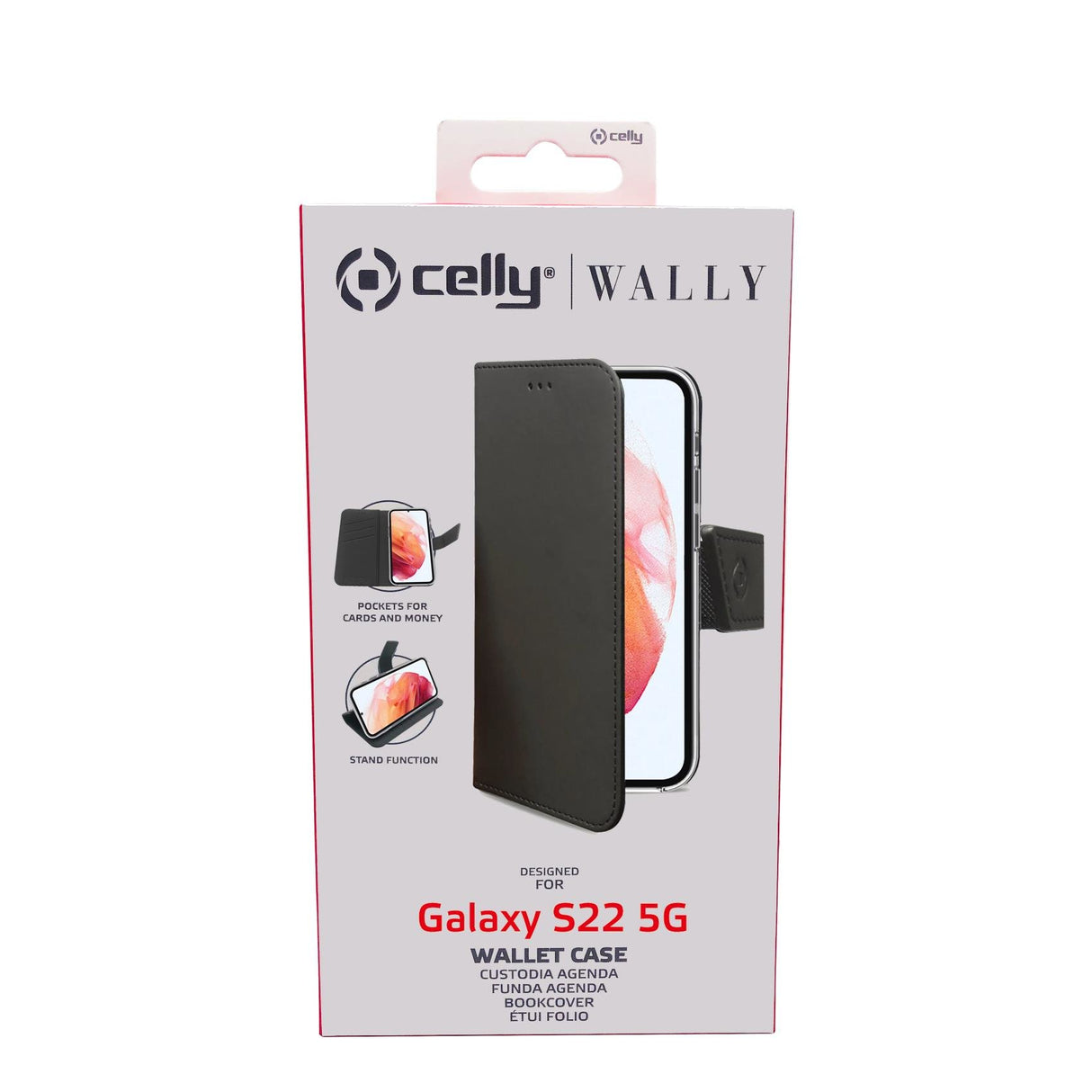 EAN 8021735194095 - Celly Wally funda para teléfono móvil 15,5 cm (6.1") Funda cartera Negro imagen 4