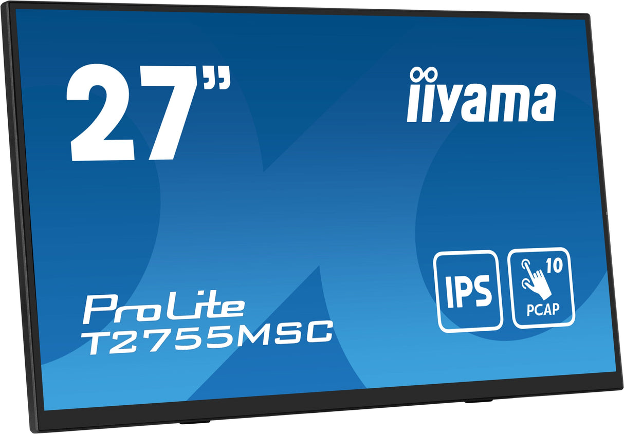 Monitor Iiyama 68.6cm 27" T2755msc-B1 16:9 M-Touch Hdmi+Dp Webcam Retail