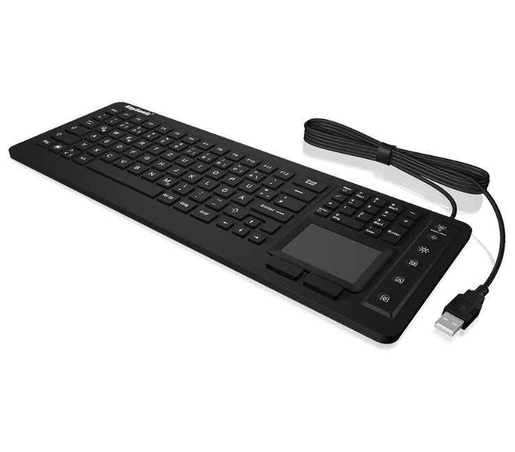 Keysonic Ksk-6231inel Teclado Industrial Usb Qwertz Suizo Negro