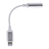 Cable Lightning T Nb Vers Jack Audio 3,5mm M/F 15cm (Plateado)