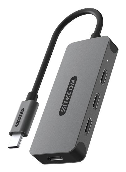 Sitecom Cn-5015 Hub Usb-C 4-Port Gris