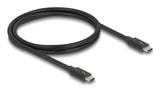 Delock Thunderbolt? 4 Cable 40 Gbps Pd 3.1 240 W 1 M Negro