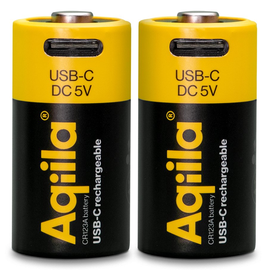 Aqiila Batería Spezial-Batería Cr123a Li-Ion 2 Ud. - Batería - Cr 123a/Cr 17345