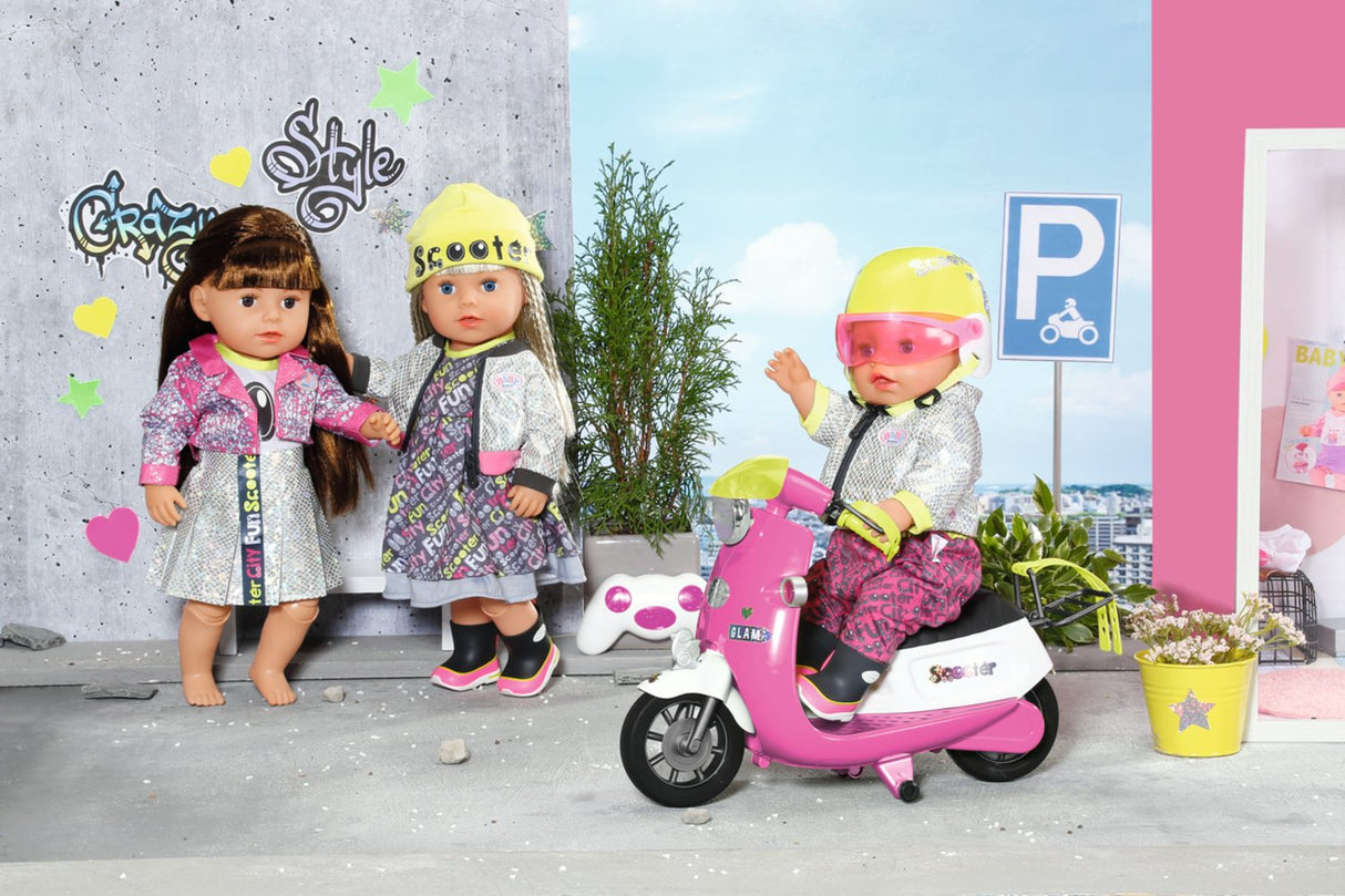 Zapf Creation Baby Born® City Deluxe Scooter Combo, Accesorios Para Muñecas 830215
