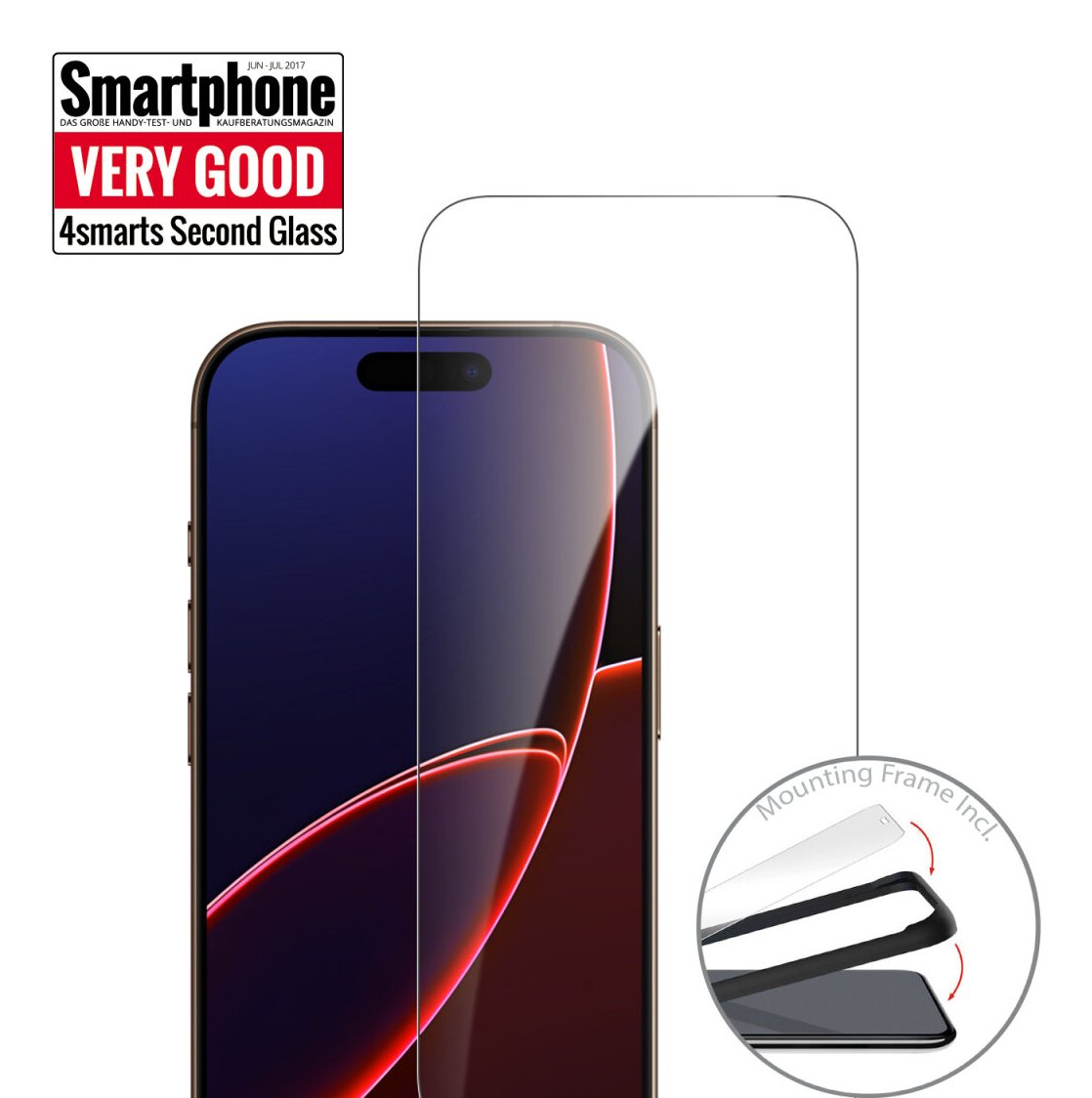 4smarts Second Glass Mit Montagerahmen Fr Iphone 17 Pro Max