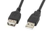 EAN 5901969413779 - Lanberg CA-USBE-10CC-0007-BK cable USB USB 2.0 0,7 m USB A Negro imagen 1