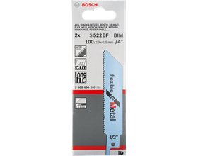 Bosch Hoja De Sierra De Sable S 522 Ef Flexible For Metal, 100mm 2608656012