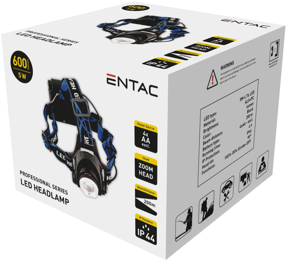 Entac Mrinlampe Zoom 5w Alu