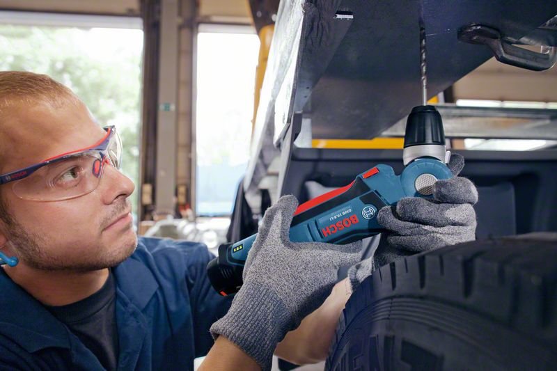 Bosch - Perforadora Y Destornillador Angular 10,8v Li-Ion (2x2ah) + Lboxx 11nm - Gwb 10,8 V-Li