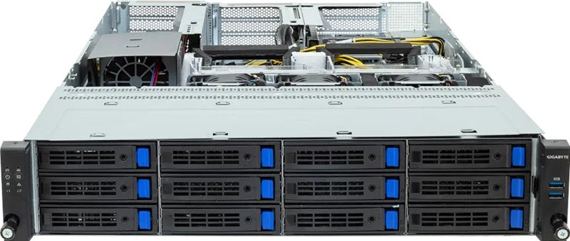 EAN 4719331856359 - GIGABYTE R243-EG0-AAL1 Bastidor (2U) Negro, Acero imagen 2