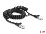 Delock Rj50 Cable En Espiral Conector Macho > Conector Macho 1m Negro