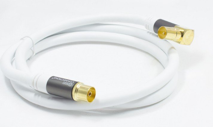 Good Connections Tv Antennencable Smartflex Gew Weiss 1m