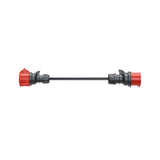 Adaptador Go-E Para Gemini Flex 11 Kw, Cee Rojo Corriente Trifásica 16a > Cee Rojo 32a (Negro, 30cm) Ch-04-32