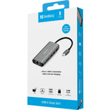 Sandberg Usb-C Dock Hdmi+Lan+Sd+Usb, 61w