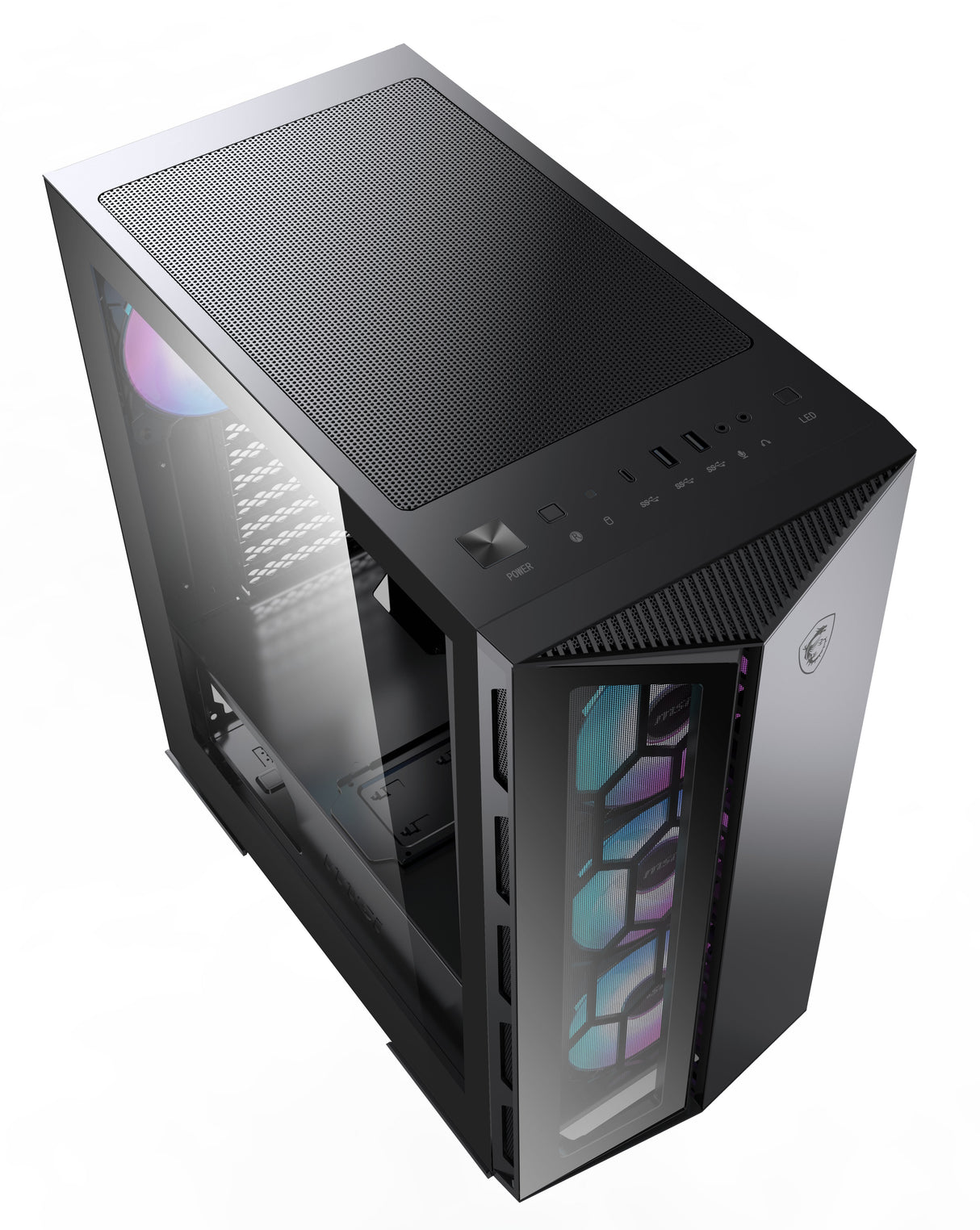 Caja Pc Msi Mpg Gungnir 110r Negro  3x Vent 120mm Argb/Cristal Templado 306-7g10r21-W57