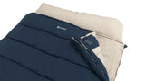 Outwell Contour Lux Double Sleeping Bag, Deep Blue