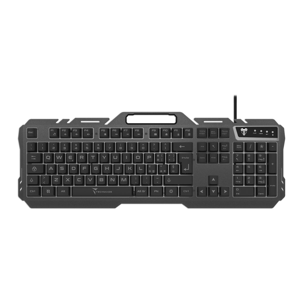 Techmade Tastiera Gaming Meccanica Rgb Black