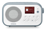 EAN 4711317995335 - Sangean DPR-42BT Portátil Analógico y digital Azul, Blanco imagen 1