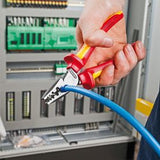 EAN 4003773060185 - Knipex 97 72 180 crimpadora Herramienta combinada Azul, Rojo, Plata imagen 3