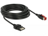 Delock Powerojousb Cable Stecker 24 V > 8 Pin Stecker 5 M Für Pos Drucker Und Terminals