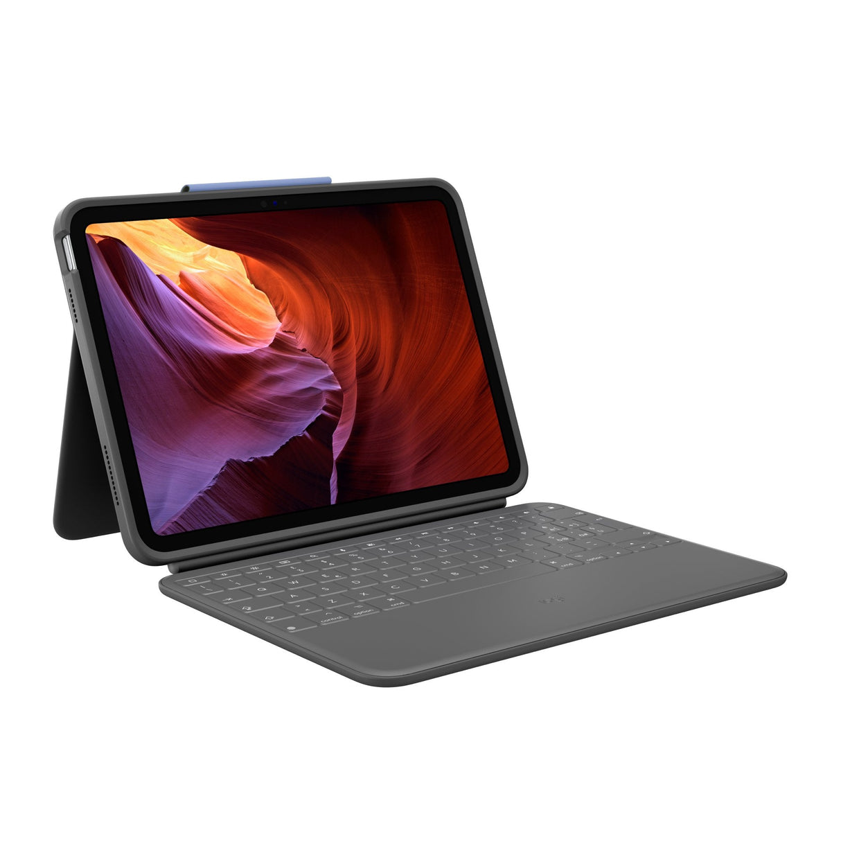 Logitech Rugged Folio Caja De Teclado Y Folio Apple Smart Connector Qwerty Italiano Grafito Para Apple 10.2-Inch Ipad Wi-Fi 10.9-Inch Ipad Wi-Fi
