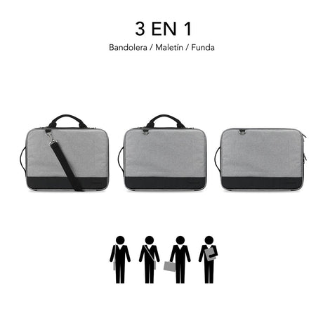 EAN 8436586741549 - SUBBLIM SUB-LS-2AS0001 maletines para portátil 35,6 cm (14") Funda Gris imagen 5