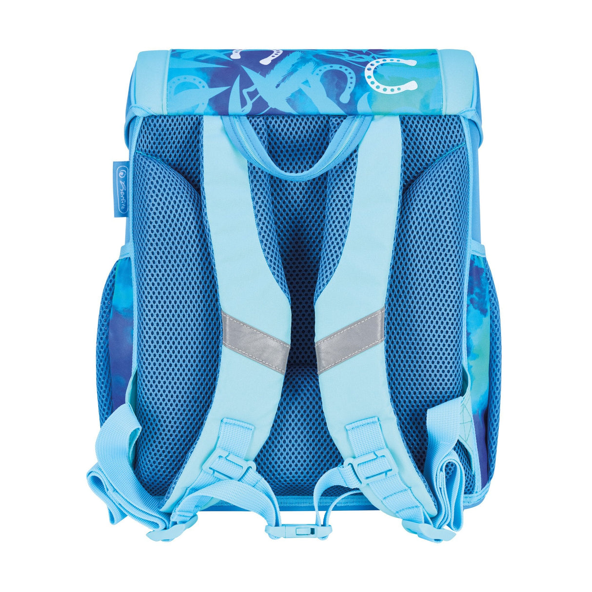 EAN 4008110397092 - Herlitz Loop Plus Lucky Horse juego de mochila escolar Chica Poliéster Azul, Azul claro imagen 3