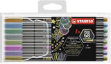 Stabilo Rotulador Pen 68 Metallic En Estuche De Plástico 8 C/Surtidos Metálicos