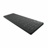 Teclado Alemán Cherry Ak-C8112 Rf Inalámbrico Qwertz Negro