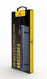 EAN 8716309124430 - Gembird A-CM-COMBO10-01 base para portátil y replicador de puertos Alámbrico USB 3.2 Gen 1 (3.1 Gen 1) Ty imagen 1