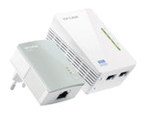 Tp-Link Tl-Wpa4220 Kit - Adaptador Powerline Av600, Kit Plc Wifi 300 Mbps