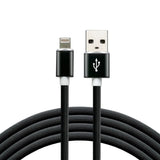 Everactive Usb Lightning Cable 1m - Negro, Silicona, Soporte De Carga Rápida, 2.4a - Cbs-1ib