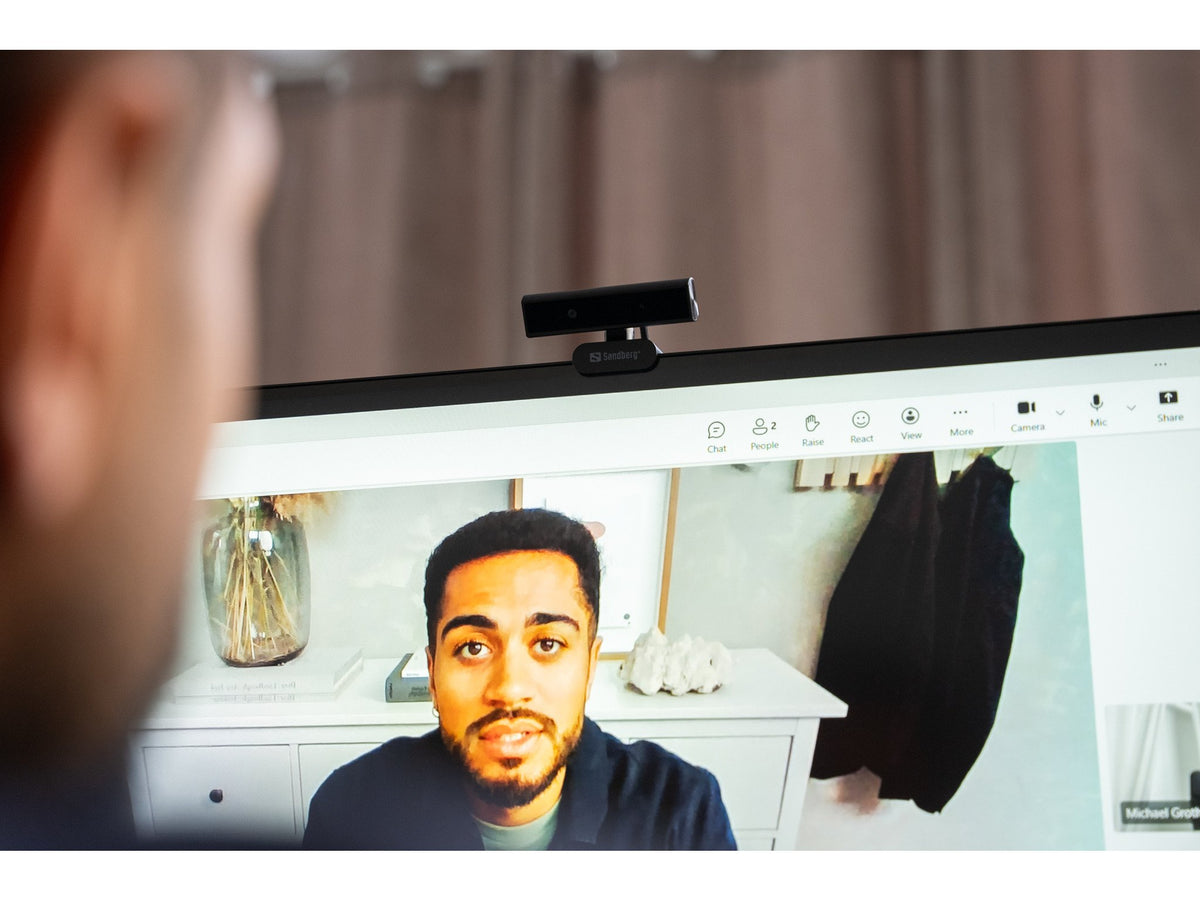 EAN 5705730134432 - Sandberg Face-ID Webcam Mini cámara web 2 MP 1920 x 1080 Pixeles USB-C Negro imagen 3