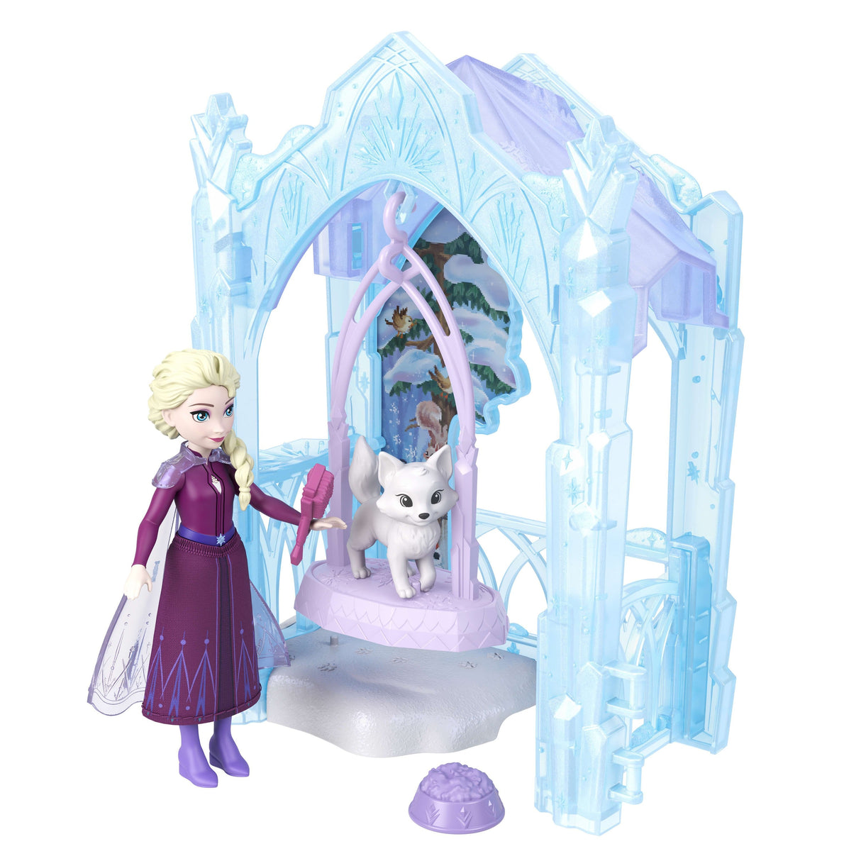 Muñeca Elsa Escondite Helado De Animales Frozen Disney