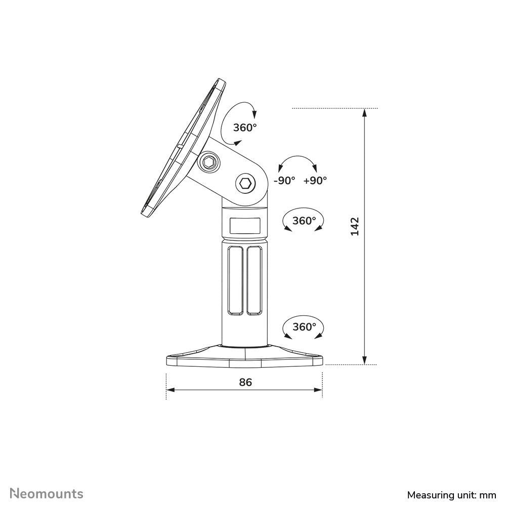 Newstar Soporte De Pared Y Techo Para Altavoces