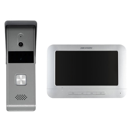 EAN 6931847130671 - Hikvision DS-KIS203T sistema de intercomunicación de video 17,8 cm (7") Gris, Blanco imagen 1