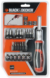 Juego Multipuntas Con Carraca 29 Piezas Bdht0-62130 Black+Decker