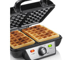 Gofrera Tristar Wf-2195, Gofres Belgas, Potencia 1000 W, Número De Gofres - 2, Acero Inoxidable Negro