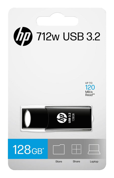 EAN 4718006457693 - HP 712w unidad flash USB 128 GB USB tipo A 3.2 Gen 1 (3.1 Gen 1) Negro imagen 5