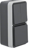 Berker 47903515 Fr-Kombination Serienschalter Steckdose Grau W.1