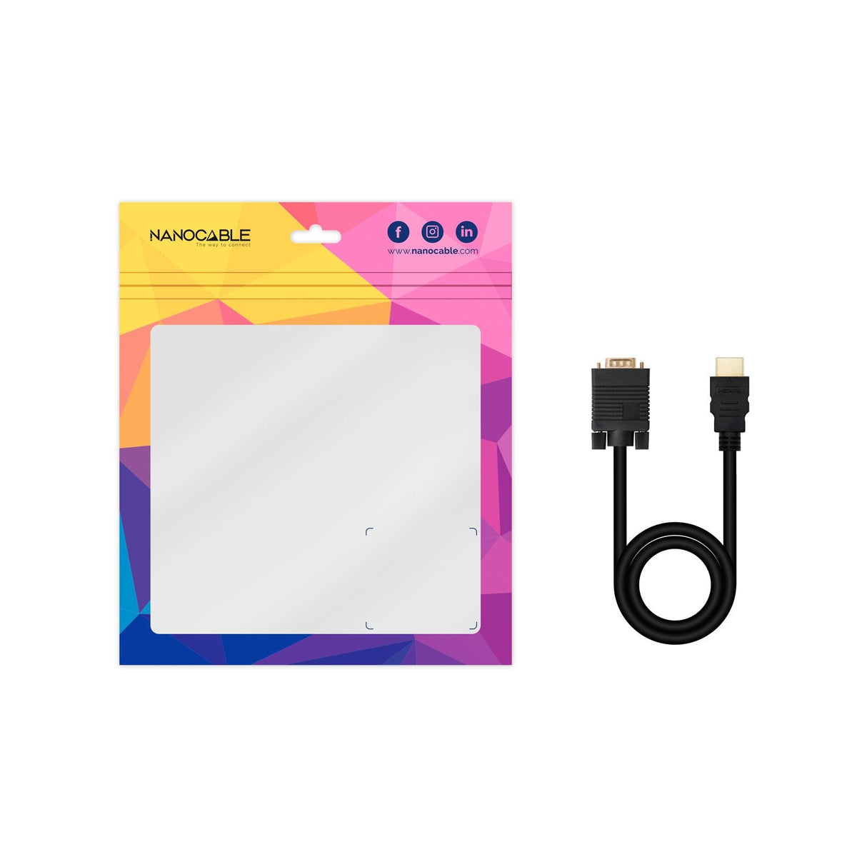 Nanocable Cable Conversor Hdmi A Vga, Hdmi/M-Vga/M 1.8m - Negro