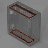 Havn Hs 420 Fan Brackets Para 360 Mm Radiatoren - Negro