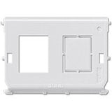 Jung 54-2 We Montageeinsatz 2x Modular-Jack