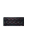 Teclado Alemán Cherry Kw 9200 Mini Usb + Rf Wireless + Bluetooth Qwertz Negro